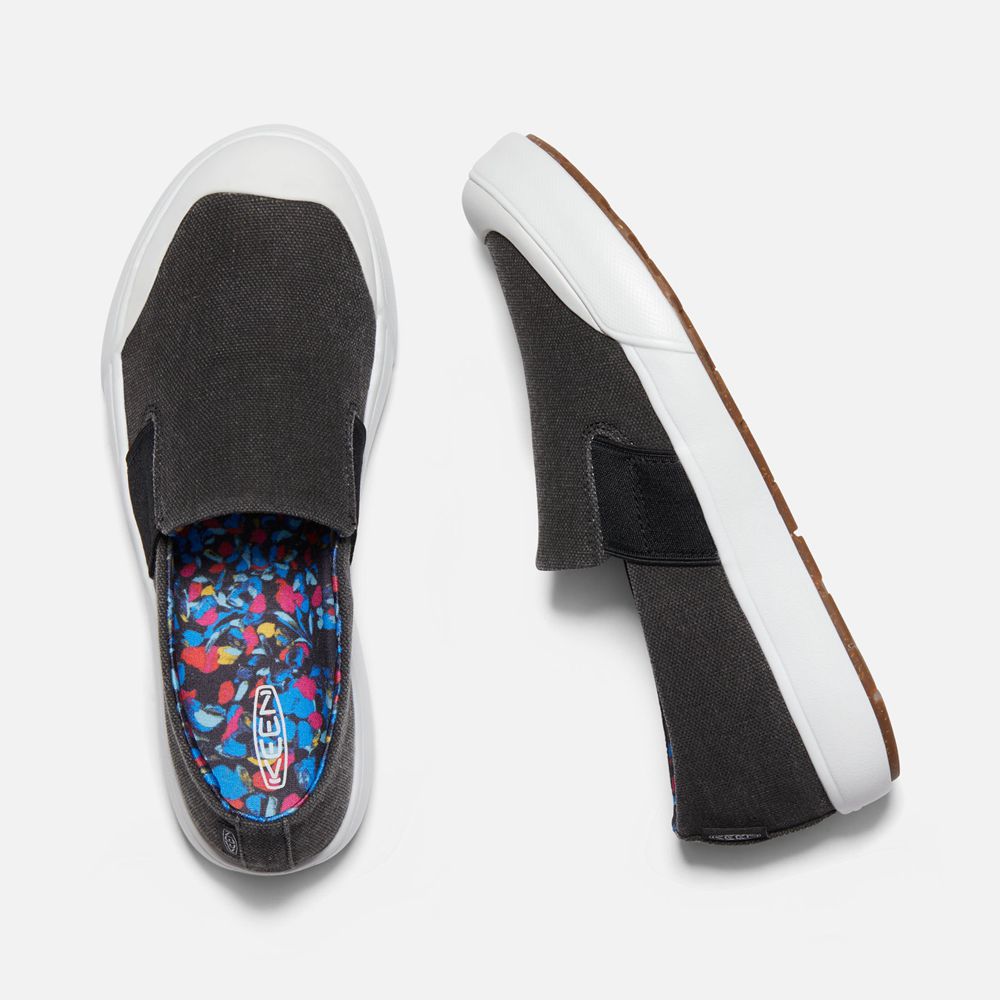 Keen Slip-On Dam Svarta/Vita - Elena - 085129FZS